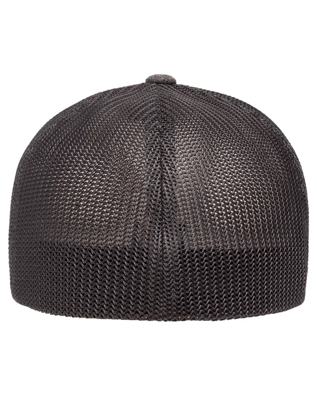 Flexfit Adult Poly Mélange Stretch Mesh Cap — view 2