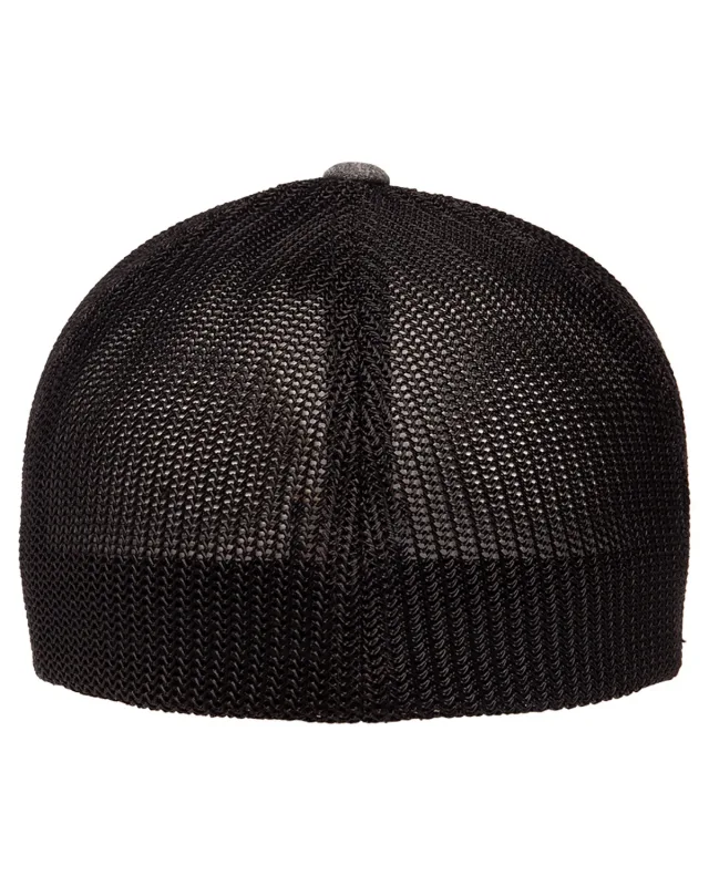 Flexfit Adult Poly Mélange Stretch Mesh Cap — view 8