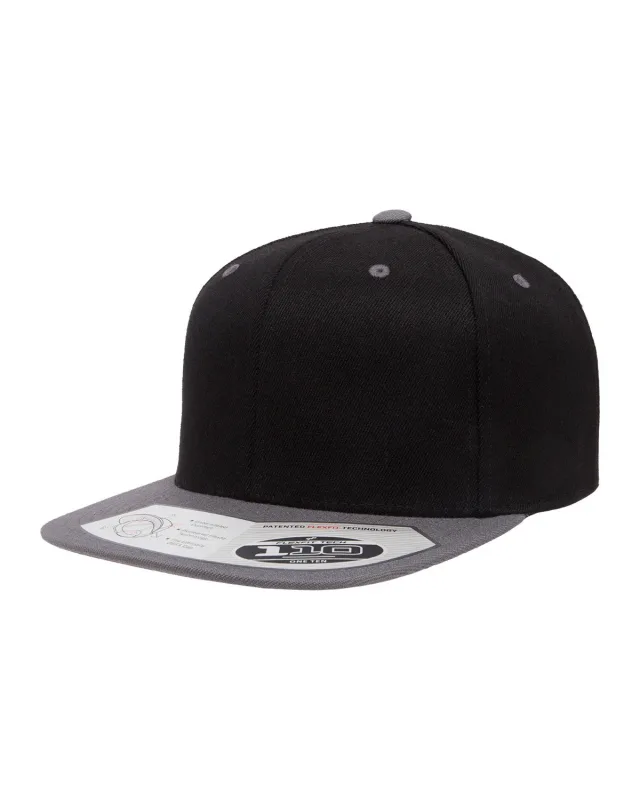 Flexfit Adult Wool Blend Snapback Two-Tone Cap — view 12