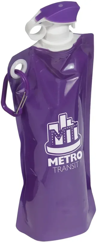 Custom Flip Top Water Bottle - 27oz with Carabiner — view 7