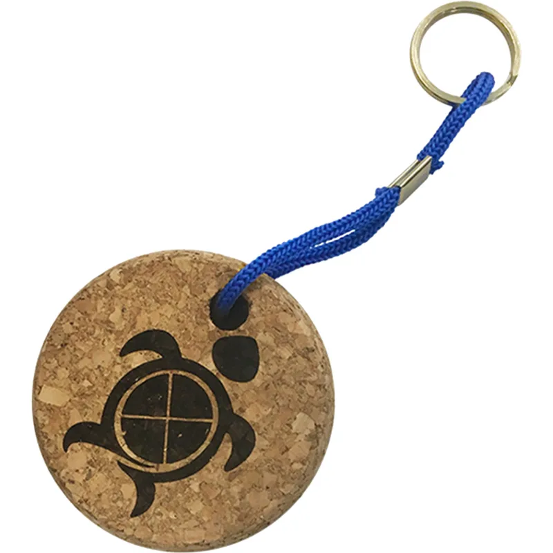 Floatie Recycled Cork Keychains: Circle — view 4