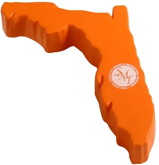 Custom Florida Shape Stress Reliever