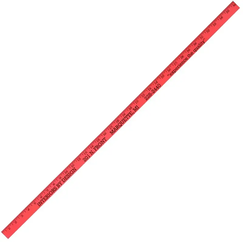 Fluorescent Colorful Enameled Yardstick