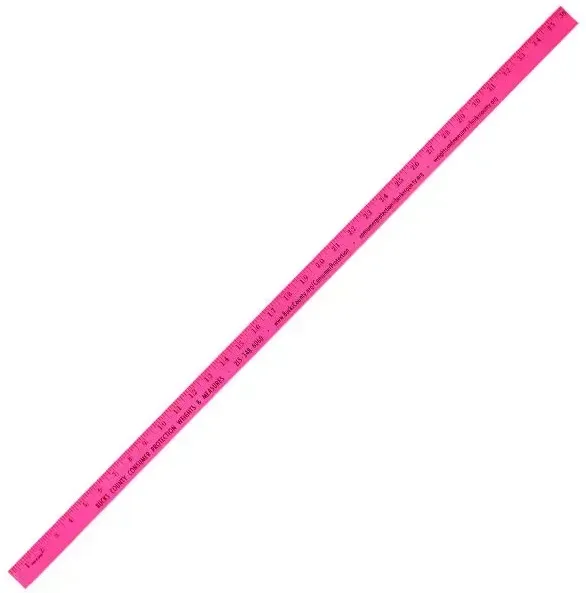Fluorescent Finish Yardsticks — view 2