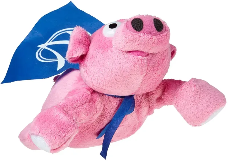 Flying Oinking Pig Stuffed Animal — view 1