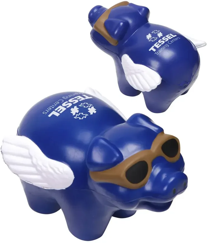 Custom Flying Pig Stress Reliever — view 3