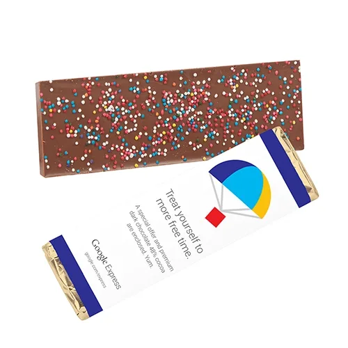 Foil-Wrapped 2.25 oz Belgian Chocolate Bar — view 11