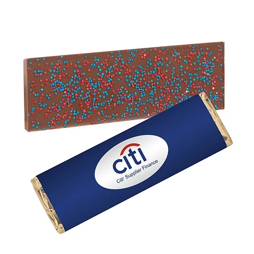 Foil-Wrapped 2.25 oz Belgian Chocolate Bar — view 13