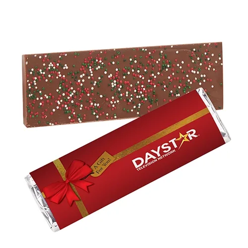 Foil-Wrapped 2.25 oz Belgian Chocolate Bar — view 16