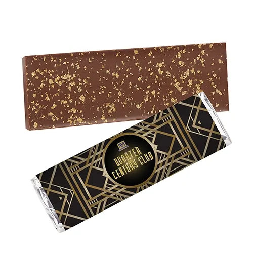 Foil-Wrapped 2.25 oz Belgian Chocolate Bar — view 4