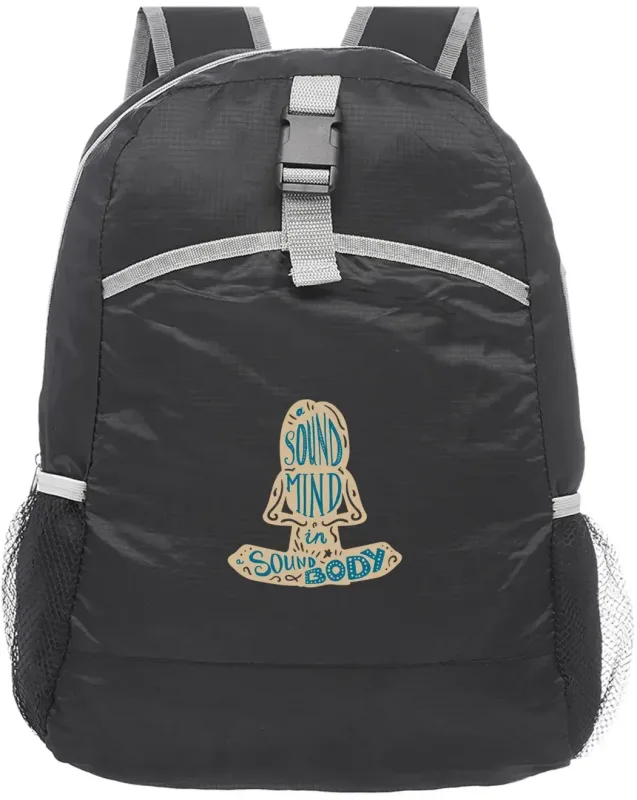 Custom Foldable Backpack - 2-Pack (2 Color) — view 3