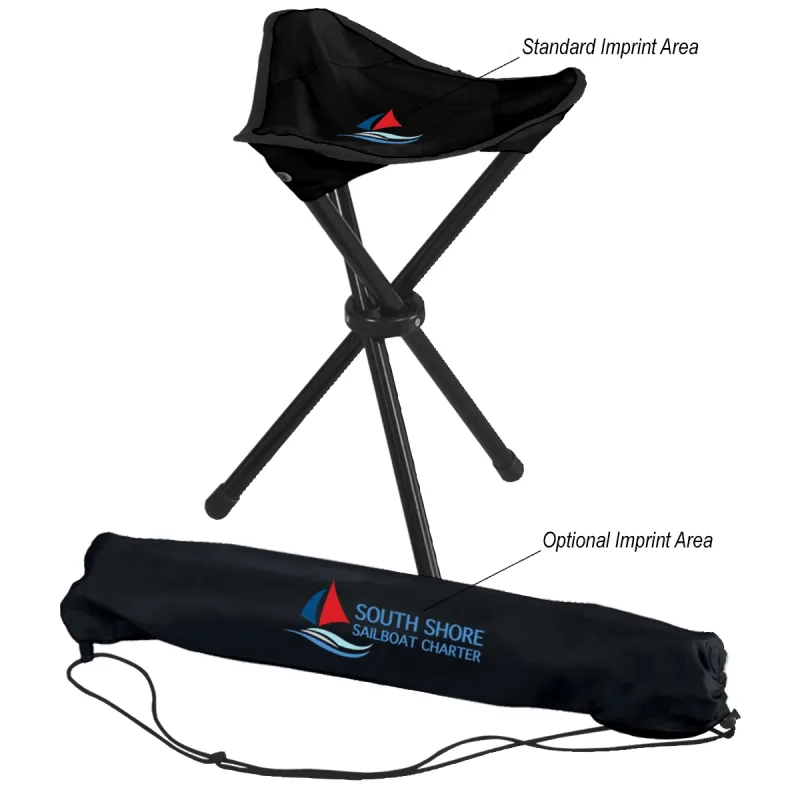 Folding Tripod Stool With Carrying Bag — view 3