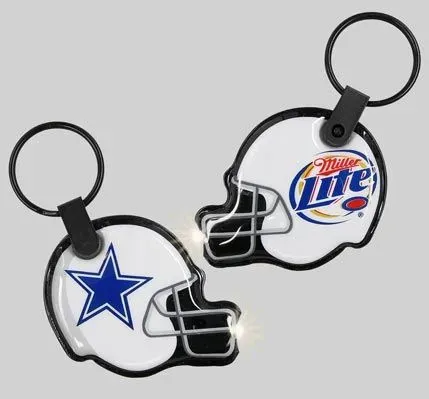 Football Helmet Color-A-Shape Keyring Light