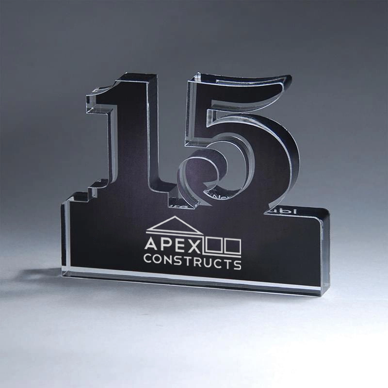 Freestanding 15 Year Anniversary Award