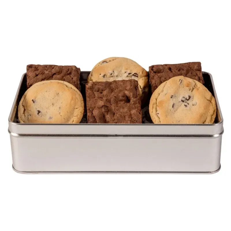 Fresh Beginnings Fudge Brownies & Chocolate Chip Cookies in Tin — view 2