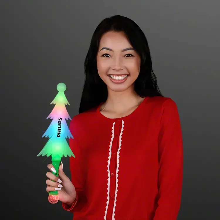 Frosty Christmas Tree Light Up Wand 14.75" — view 4