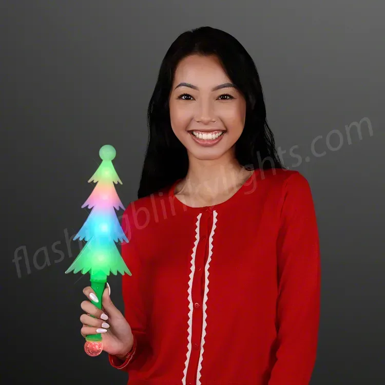 Frosty Christmas Tree Light Up Wand 14.75" — view 5