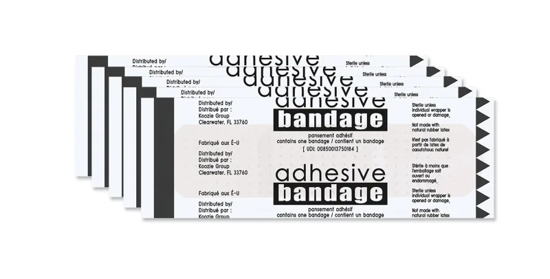 Custom Frosty Stripe First Aid Kit - 10 piece — view 3
