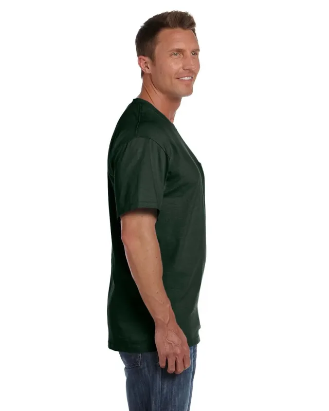 Fruit of the Loom Adult HD Cotton Pocket T-Shirt — view 18