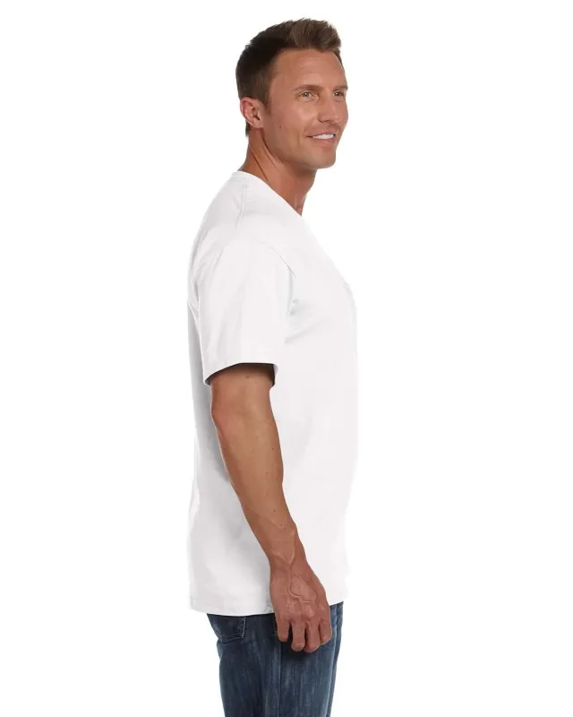 Fruit of the Loom Adult HD Cotton Pocket T-Shirt — view 3