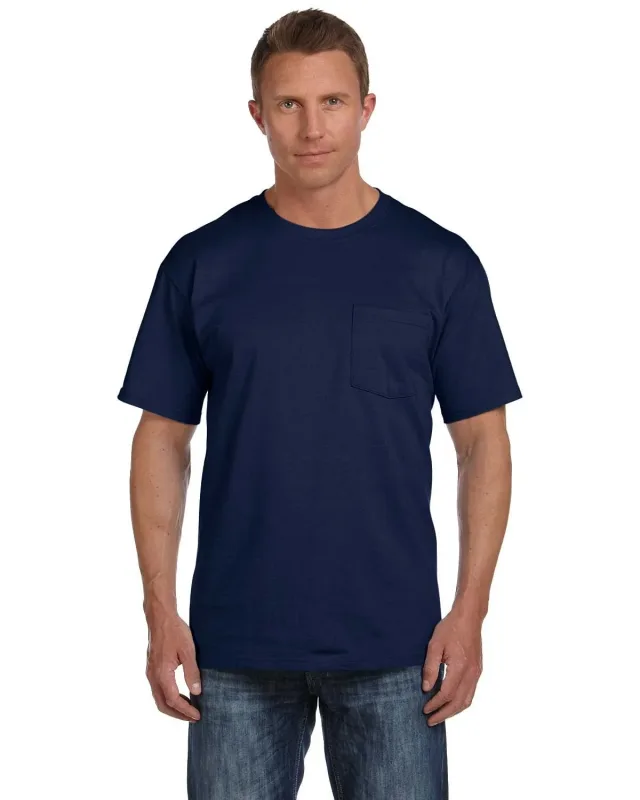 Fruit of the Loom Adult HD Cotton Pocket T-Shirt — view 5
