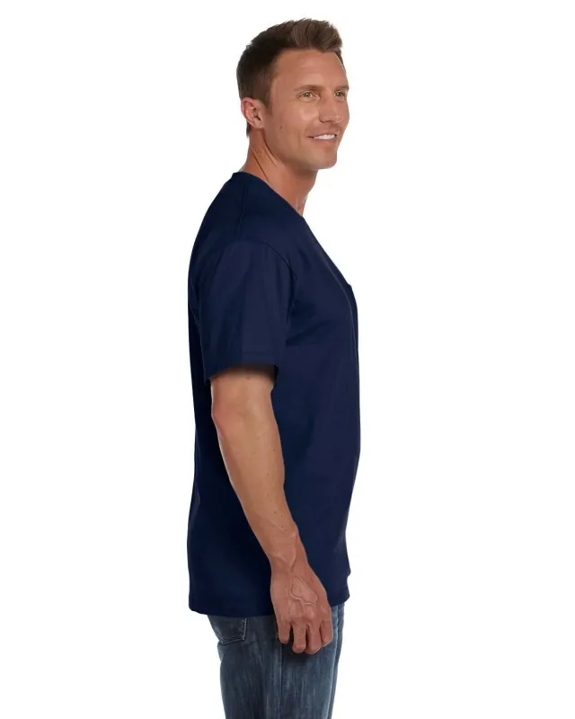 Fruit of the Loom Adult HD Cotton Pocket T-Shirt — view 6