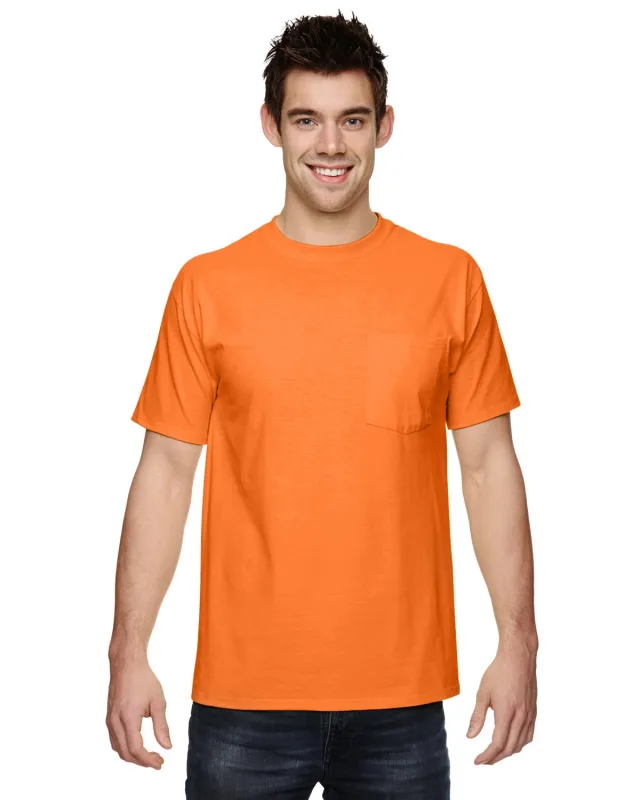 Fruit of the Loom Adult HD Cotton Pocket T-Shirt — view 8