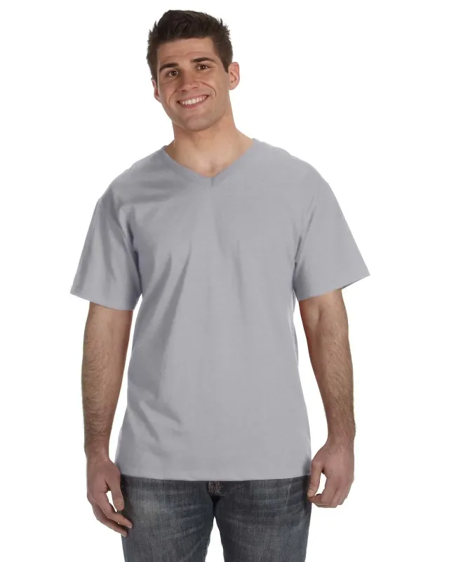 Fruit of the Loom Adult HD Cotton V-Neck T-Shirt — view 11