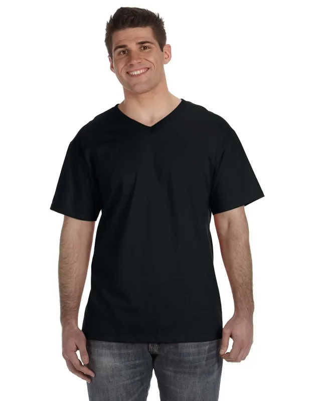 Fruit of the Loom Adult HD Cotton V-Neck T-Shirt — view 14