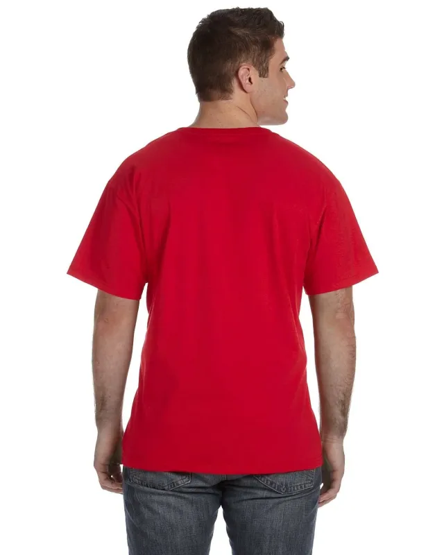 Fruit of the Loom Adult HD Cotton V-Neck T-Shirt — view 4
