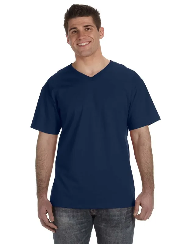 Fruit of the Loom Adult HD Cotton V-Neck T-Shirt — view 8