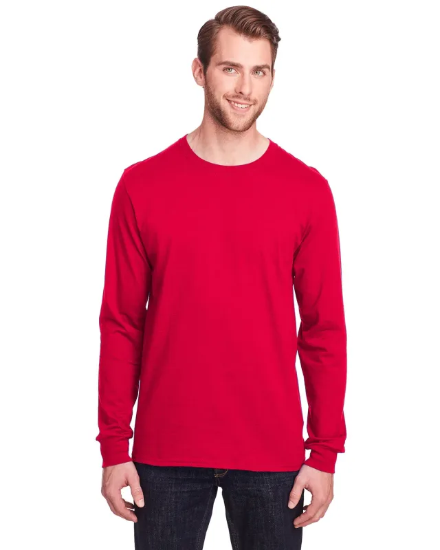 Fruit of the Loom Adult ICONIC Long Sleeve T-Shirt — view 5