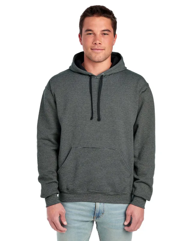 Fruit of the Loom Adult Sofspun® Striped Hooded Sweatshirt — view 8