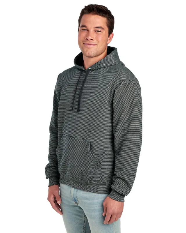 Fruit of the Loom Adult Sofspun® Striped Hooded Sweatshirt — view 9