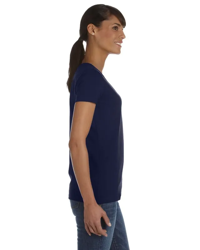 Fruit of the Loom Ladies' HD Cotton V-Neck T-Shirt — view 11