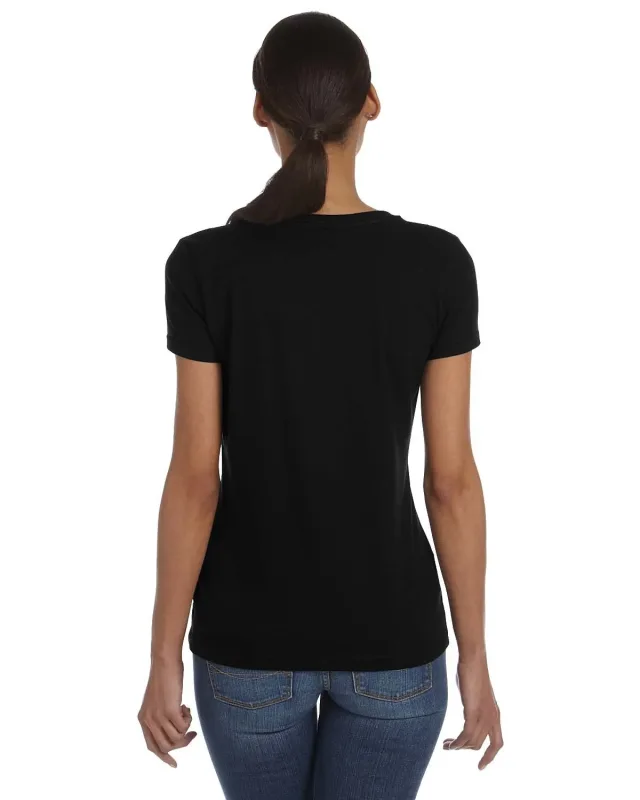 Fruit of the Loom Ladies' HD Cotton V-Neck T-Shirt — view 15