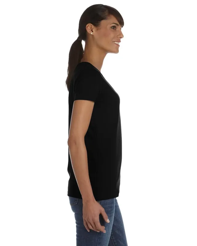 Fruit of the Loom Ladies' HD Cotton V-Neck T-Shirt — view 17