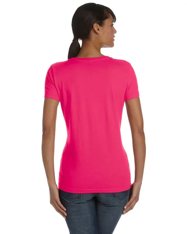 Fruit of the Loom Ladies' HD Cotton V-Neck T-Shirt — view 7