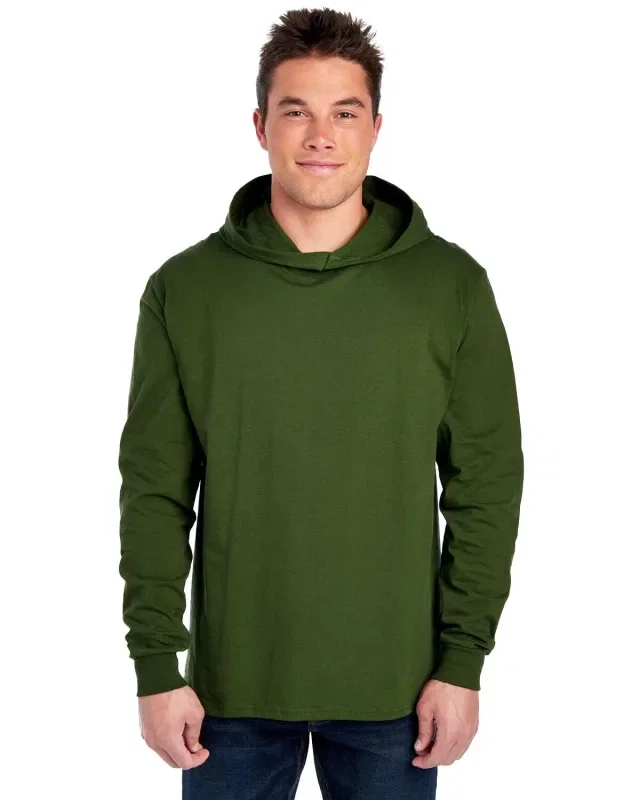 Fruit of the Loom Men's HD Cotton Jersey Hooded T-Shirt — view 18