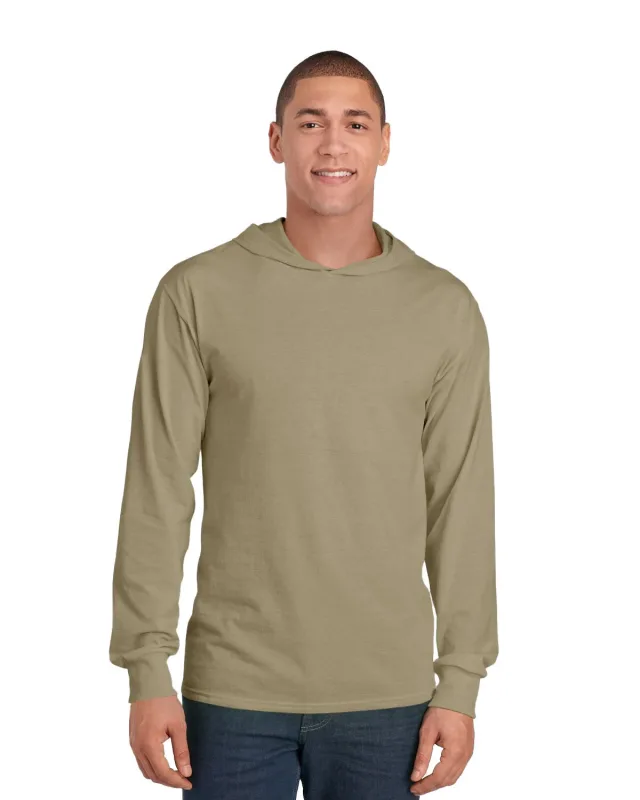 Fruit of the Loom Men's HD Cotton Jersey Hooded T-Shirt — view 3