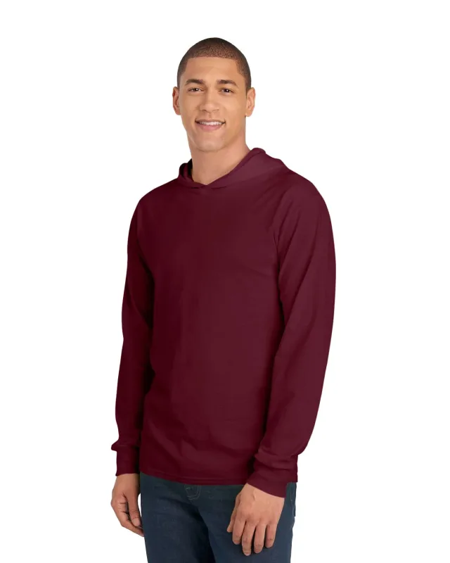 Fruit of the Loom Men's HD Cotton Jersey Hooded T-Shirt — view 7