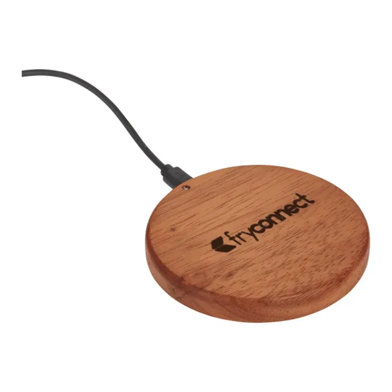 Personalized Mahogany Wireless Charging Pad — view 4