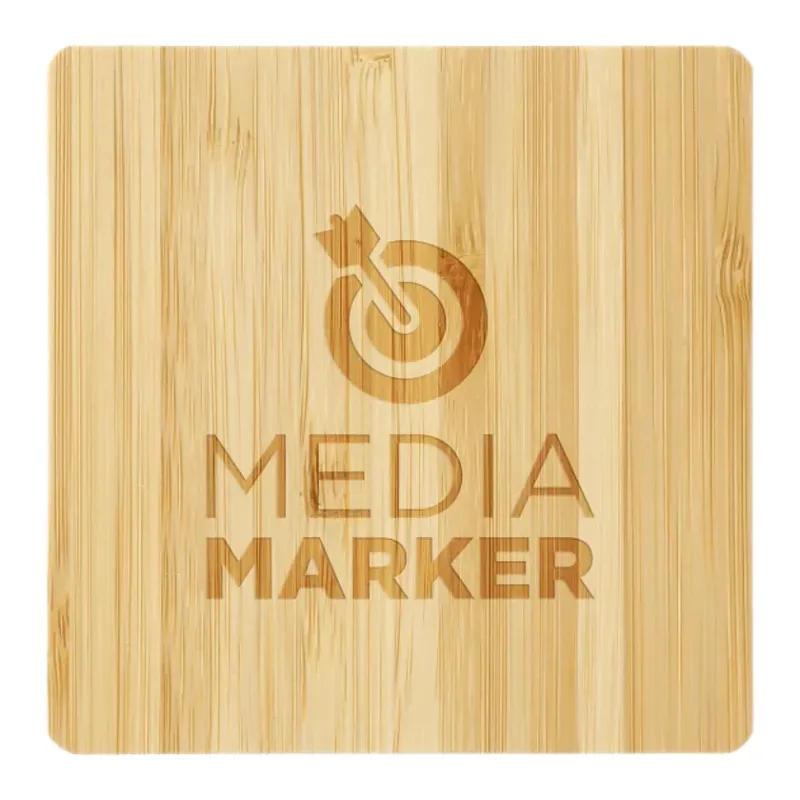 Custom Bamboo Wireless Charging Pad with Dual Outputs — view 10