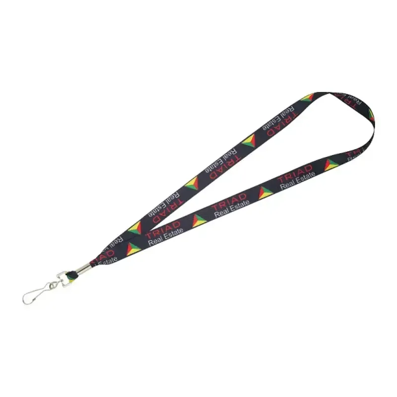 Custom Full-Color Lanyard with Hook - 3/4"W x 36"L
