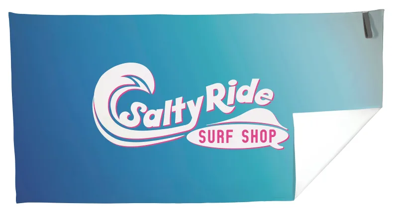 Custom Full Color Beach Towel — view 2
