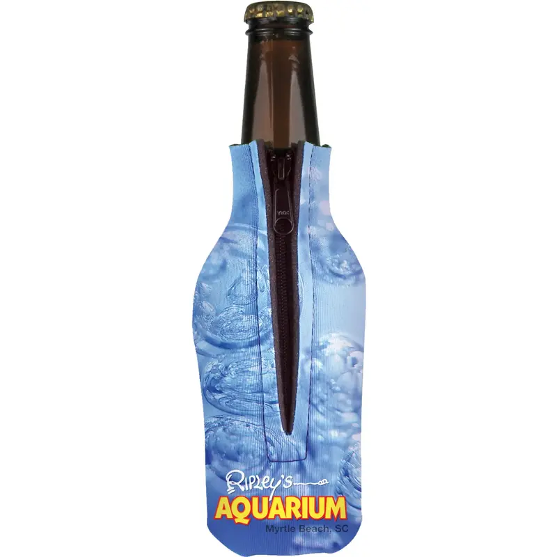 Full Color Bottle Zipper Scuba Coolie