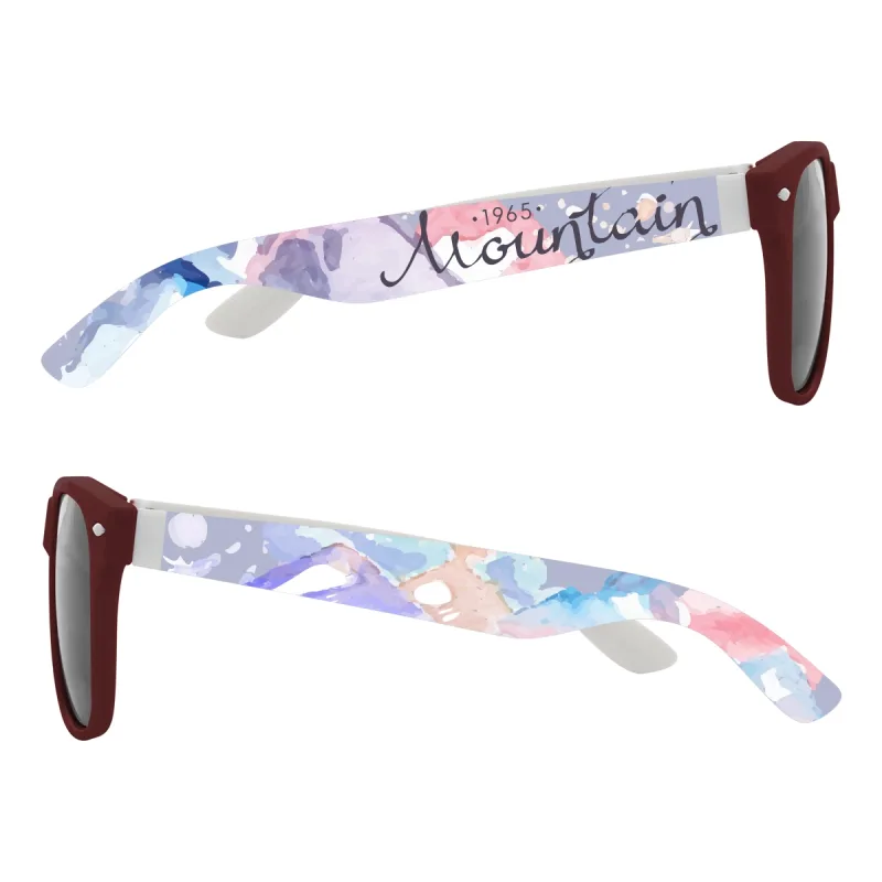 Full Color Colorblock Malibu Sunglasses — view 10