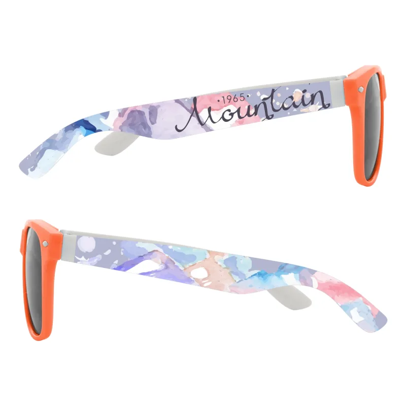 Full Color Colorblock Malibu Sunglasses — view 11