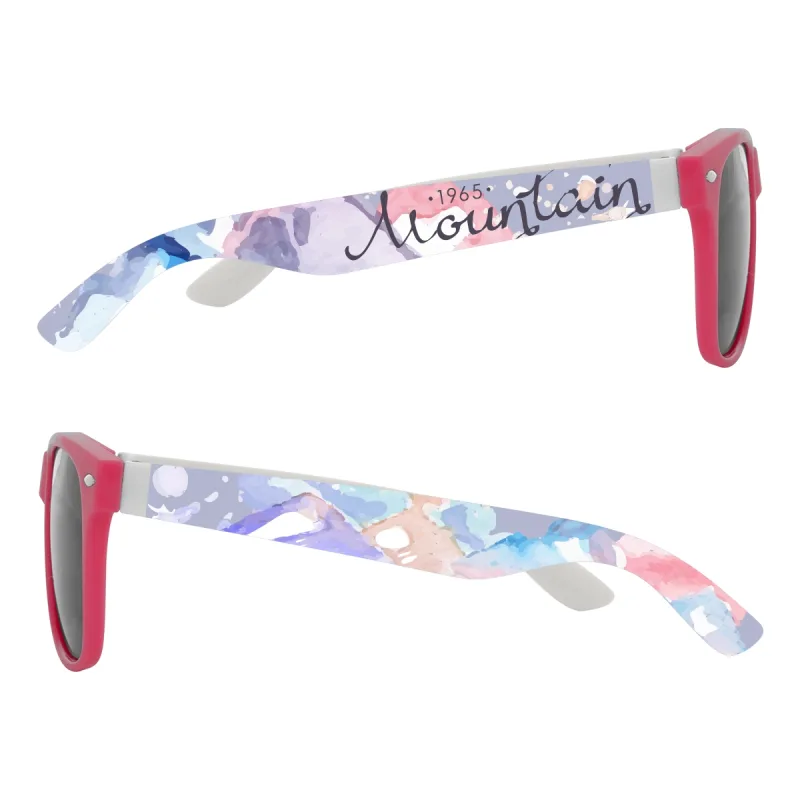 Full Color Colorblock Malibu Sunglasses — view 12
