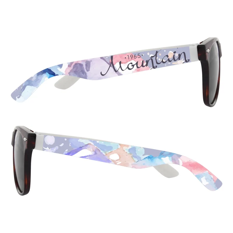 Full Color Colorblock Malibu Sunglasses — view 14